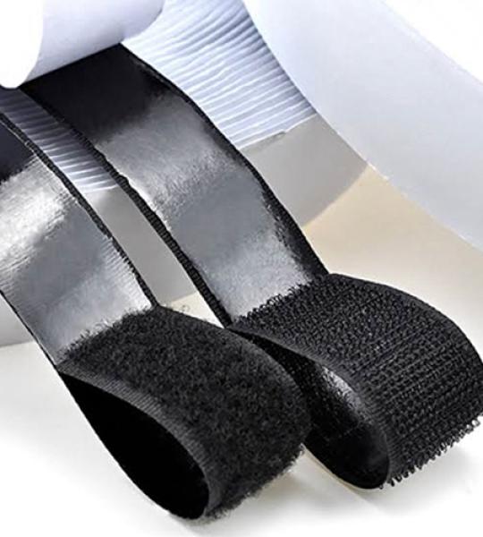 VELCRO LOOP  WITH ADHESIVE (BLACK)