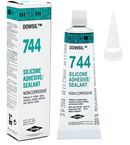RTV 744 white silicone sealant