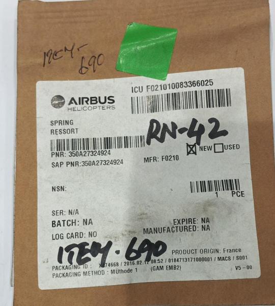 350A27324924 SPRING RESSORT