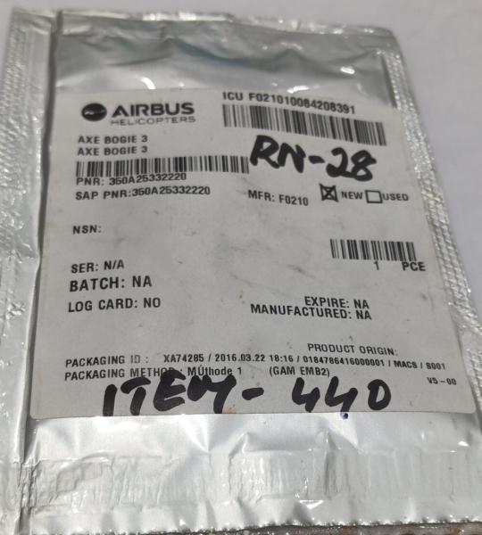 350A25332220 AXE BOGIE 3