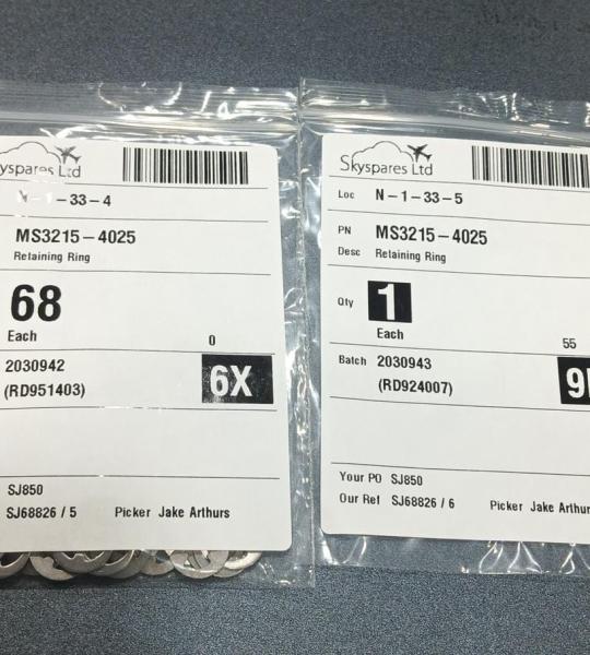 MS3215-4025 RETAINING RING