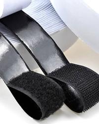 VELCRO LOOP  WITH ADHESIVE (BLACK)