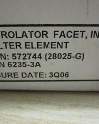 572744 (28025-G)    FILTER ELEMENT