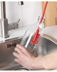 Soft bristle bottle brush