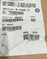 35-815088-12 BODY ASSEMBLY -LG VALVE FILLER PLUG